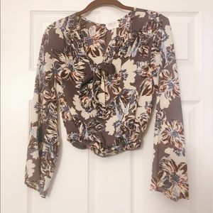 Cropped Floral top
